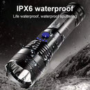 High Power LED Tactical Flashlight Rechargeable Light  Bright Telescopic Zoom Handheld Hunting Torch Light for Emergency Hiking