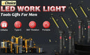 High Power LED Tactical Flashlight Rechargeable Light  Bright Telescopic Zoom Handheld Hunting Torch Light for Emergency Hiking