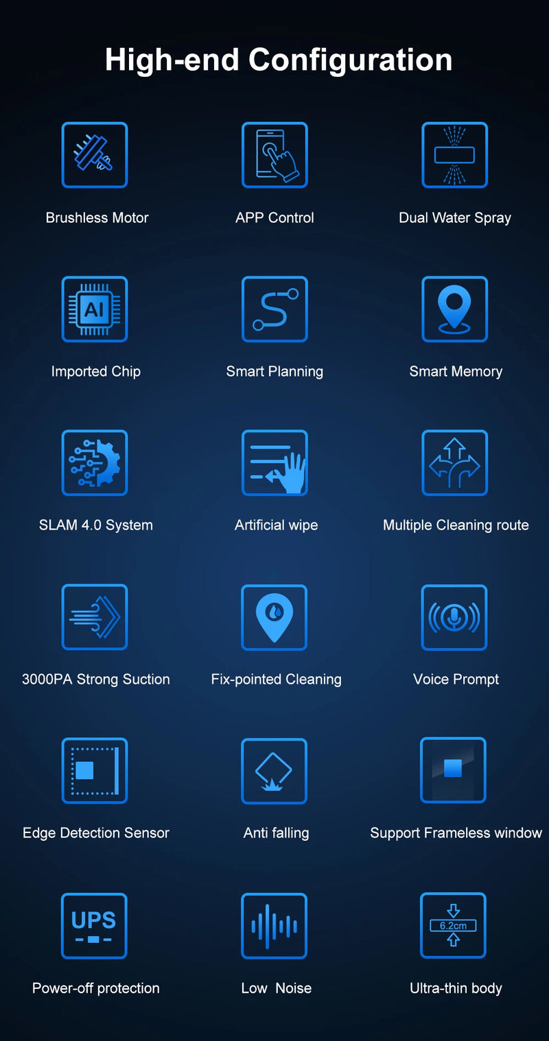 Robô limpa janelas e vidros