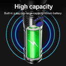 High Power LED Tactical Flashlight Rechargeable Light  Bright Telescopic Zoom Handheld Hunting Torch Light for Emergency Hiking
